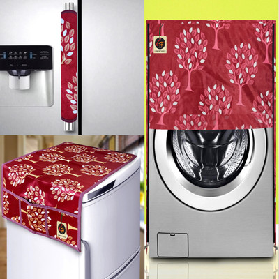 Comfort House Front Loading Washing Machine  Cover(Width: 58.42 cm, Maroon)
