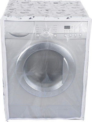 Classic Front Loading Washing Machine  Cover(Width: 63 cm, Half White & Grey)