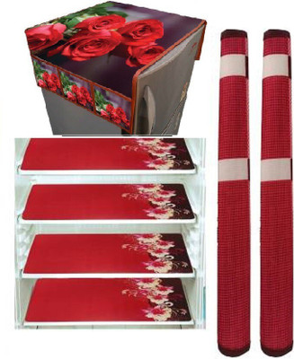 Crafteal Refrigerator  Cover(Width: 52 cm, Multicolor)