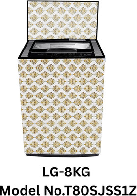 Elam Decor Top Loading Washing Machine  Cover(Width: 58 cm, Dmass Gold)