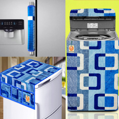 Kanushi Industries Top Loading Washing Machine  Cover(Width: 58.42 cm, Blue)