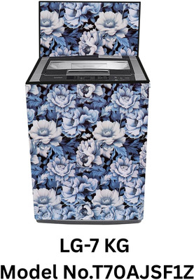 Elam Decor Top Loading Washing Machine  Cover(Width: 58 cm, Blue)