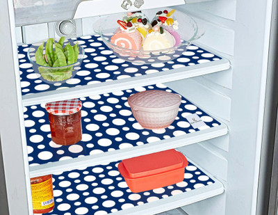 KUBER INDUSTRIES Fridge Mat(Width: 46 cm, Blue)
