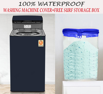 Kanushi Industries Top Loading Washing Machine  Cover(Width: 58.42 cm, Navy Blue)