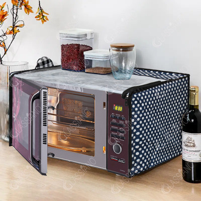 Glassiano Microwave Oven  Cover(Width: 46.99 cm, Blue)