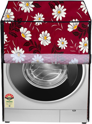 SLACXICO Front Loading Washing Machine  Cover(Width: 63 cm, Red, RedDevil)