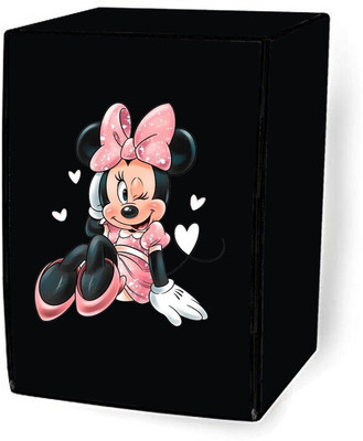 Delideal Front Loading Washing Machine  Cover(Width: 66 cm, Black)