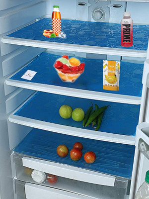 KUBER INDUSTRIES Fridge Mat(Width: 48 cm, Blue)