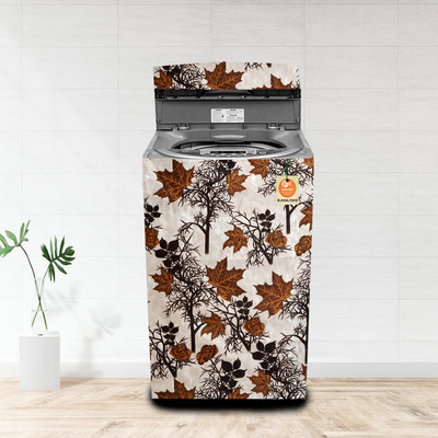 Kanushi Industries Top Loading Washing Machine  Cover(Width: 58 cm, Brown, Cream)