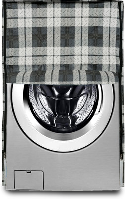 Kanushi Industries Front Loading Washing Machine  Cover(Width: 58 cm, black, white)