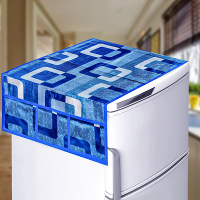 KANUSHI Refrigerator  Cover(Width: 99 cm, Blue)