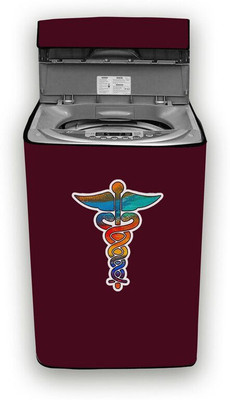Hizing Top Loading Washing Machine  Cover(Width: 65 cm, Maroon, Blue)