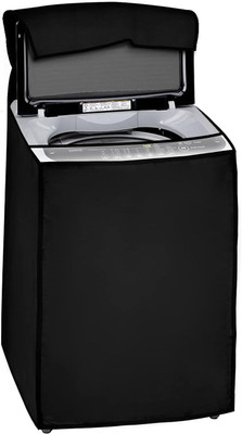 bagssio Top Loading Washing Machine  Cover(Width: 54 cm, Black)