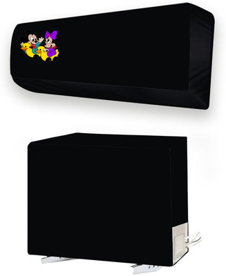 ME AND ME Air Conditioner  Cover(Width: 110.8 cm, Black)