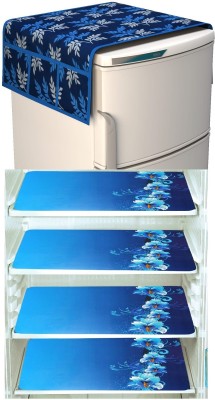 XMBUG Refrigerator  Cover(Width: 95 cm, Blue)