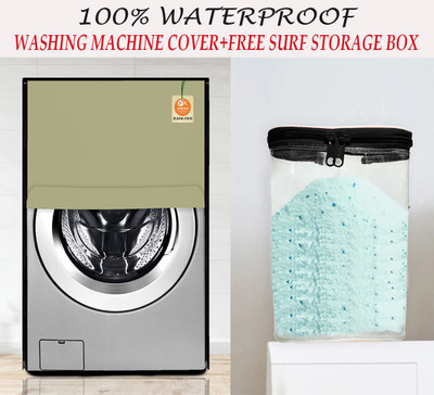 Kanushi Industries Front Loading Washing Machine  Cover(Width: 58.42 cm, Khaki)