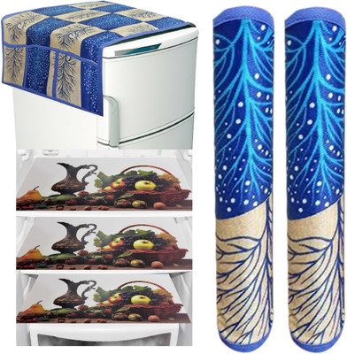 Romiz Fridge Mat(Width: 53.54 cm, BLUE)