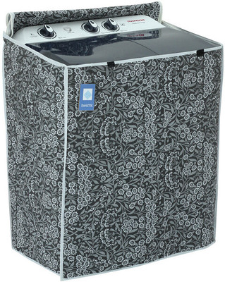 Fab Genie Semi-Automatic Washing Machine  Cover(Width: 80 cm, Black)