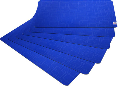 Heart Home Fridge Mat(Width: 48 cm, Blue)