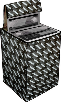 Star Weaves Top Loading Washing Machine  Cover(Width: 58 cm, Grey, Black)