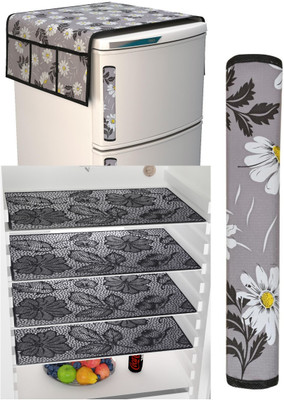 rulit Refrigerator  Cover(Width: 30 cm, GREY)