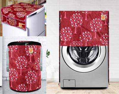 Kanushi Industries Front Loading Washing Machine  Cover(Width: 58 cm, Maroon)