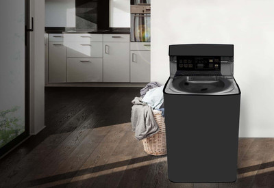Hillberg Top Loading Washing Machine  Cover(Width: 60.96 cm, Black)