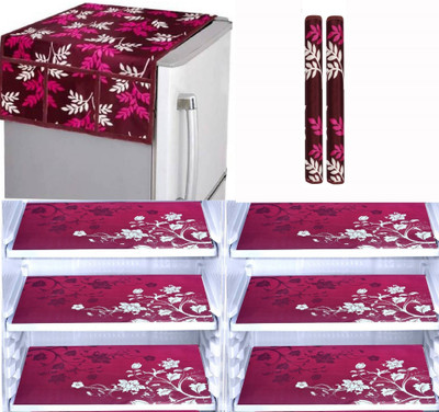 Crosmo Refrigerator  Cover(Width: 53 cm, Multicolor2)