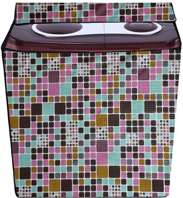 AAVYA UNIQUE FASHION Semi-Automatic Washing Machine  Cover(Width: 90 cm, Multicolor)