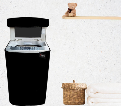 SHYMOR Top Loading Washing Machine  Cover(Width: 58.42 cm, black)