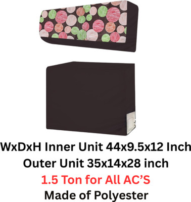 ASHTAAPAD Air Conditioner  Cover(Width: 111 cm, Brown Multi)
