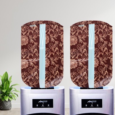 E-Retailer Water Dispenser  Cover(Width: 28 cm, 20L) With Elastic Closure And Water Level Indication, Pack of 2Pc (Brown Floral)