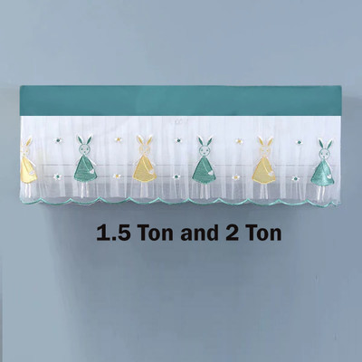 dyanifashion Air Conditioner  Cover(Width: 102 cm, White)