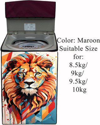 Declooms Top Loading Washing Machine  Cover(Width: 64 cm, Maroon)