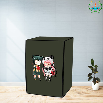 DREAMINDIANASSOCIATION Front Loading Washing Machine  Cover(Width: 67 cm, Green)