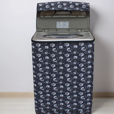 REVEXO Top Loading Washing Machine  Cover(Width: 58.42 cm, White, Grey)