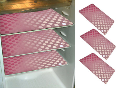 KUBER INDUSTRIES Fridge Mat(Width: 48 cm, Pink)