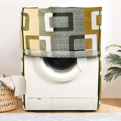 E-Retailer Front Loading Washing Machine  Cover(Width: 58 cm, Green)