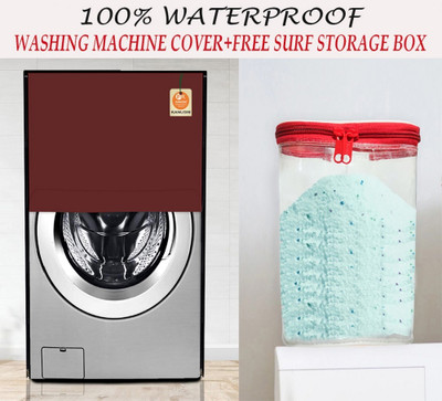 Kanushi Industries Front Loading Washing Machine  Cover(Width: 58.42 cm, Maroon)