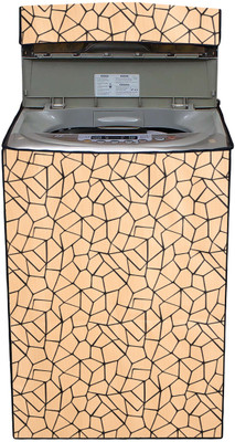 Wings Star Top Loading Washing Machine  Cover(Width: 57 cm, Beige Abstract)