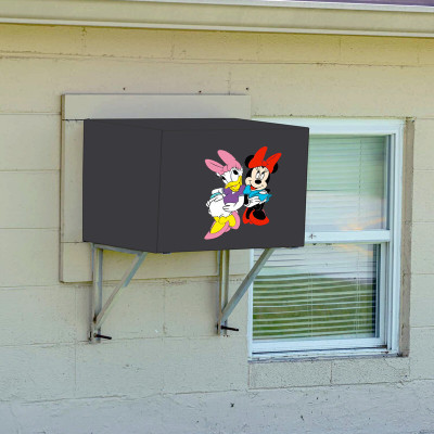 JM Homefurnishings Air Conditioner  Cover(Width: 68.58 cm, Grey)