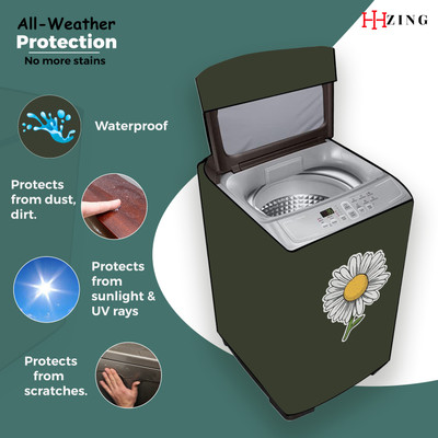Hizing Top Loading Washing Machine  Cover(Width: 68 cm, Green)