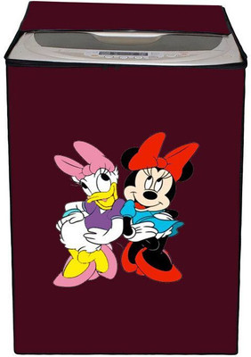 ME AND ME Top Loading Washing Machine  Cover(Width: 54 cm, Maroon)