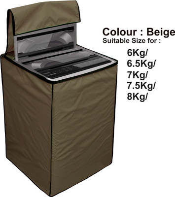 Star Weaves Top Loading Washing Machine  Cover(Width: 61 cm, Biege)