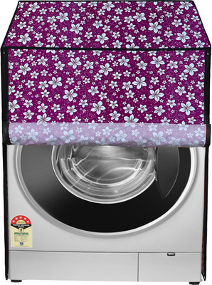 Homeify Front Loading Washing Machine  Cover(Width: 60 cm, White, Magenta)