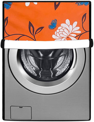 SAVEIT Front Loading Washing Machine  Cover(Width: 91 cm, Orange, Red)