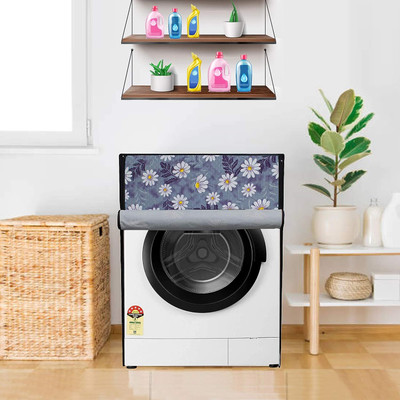 CASA FURNISHING Front Loading Washing Machine  Cover(Width: 60 cm, BLUE,WHITE)