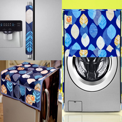 Kanushi Industries Front Loading Washing Machine  Cover(Width: 58.42 cm, Blue)
