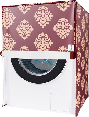 HOMESTIC Front Loading Washing Machine  Cover(Width: 59 cm, Maroon)
