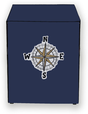 Hizing Front Loading Washing Machine  Cover(Width: 55 cm, Blue, Silver)